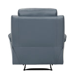 Hancock Blue Leather Reclining Chair from Homelegance - Luna Furniture
