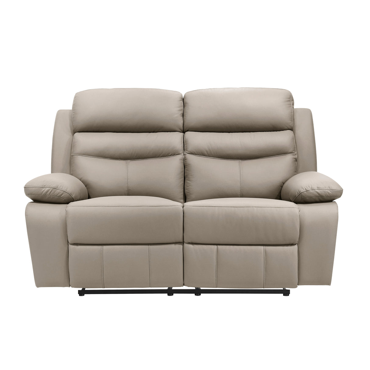 Hancock Latte Leather Double Reclining Living Room Set from Homelegance - Luna Furniture