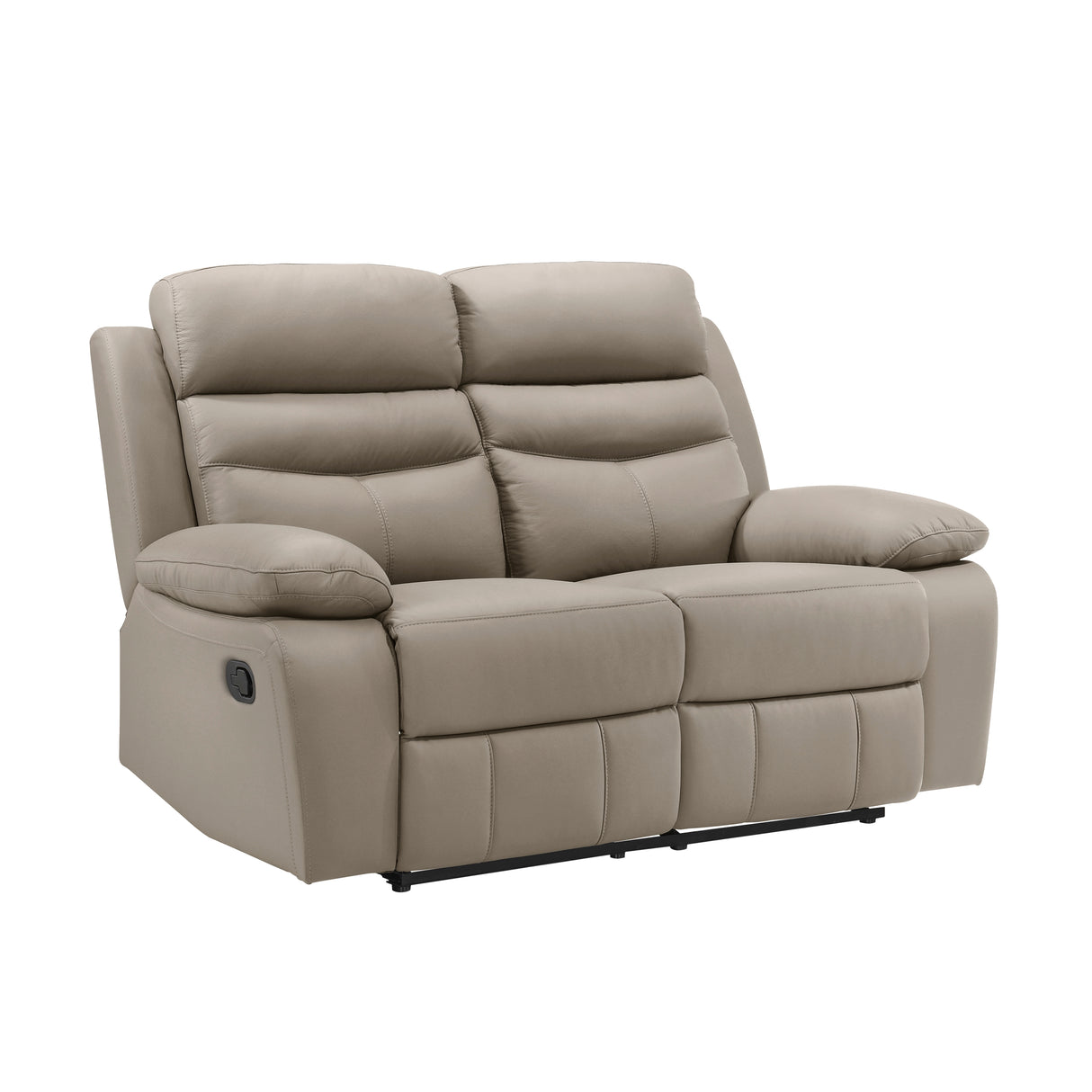 Hancock Latte Leather Double Reclining Living Room Set from Homelegance - Luna Furniture