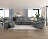 Laconia Latte Leather Power Reclining Chair from Homelegance - Luna Furniture