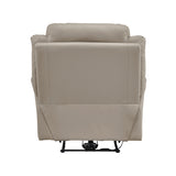 Laconia Dark Gray Leather Double Reclining Sofa from Homelegance - Luna Furniture