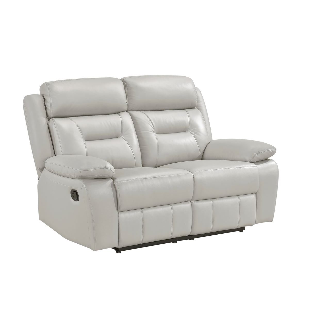 Laconia Silver Leather Power Reclining Chair from Homelegance - Luna Furniture