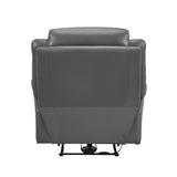 Laconia Dark Gray Leather Power Reclining Chair from Homelegance - Luna Furniture