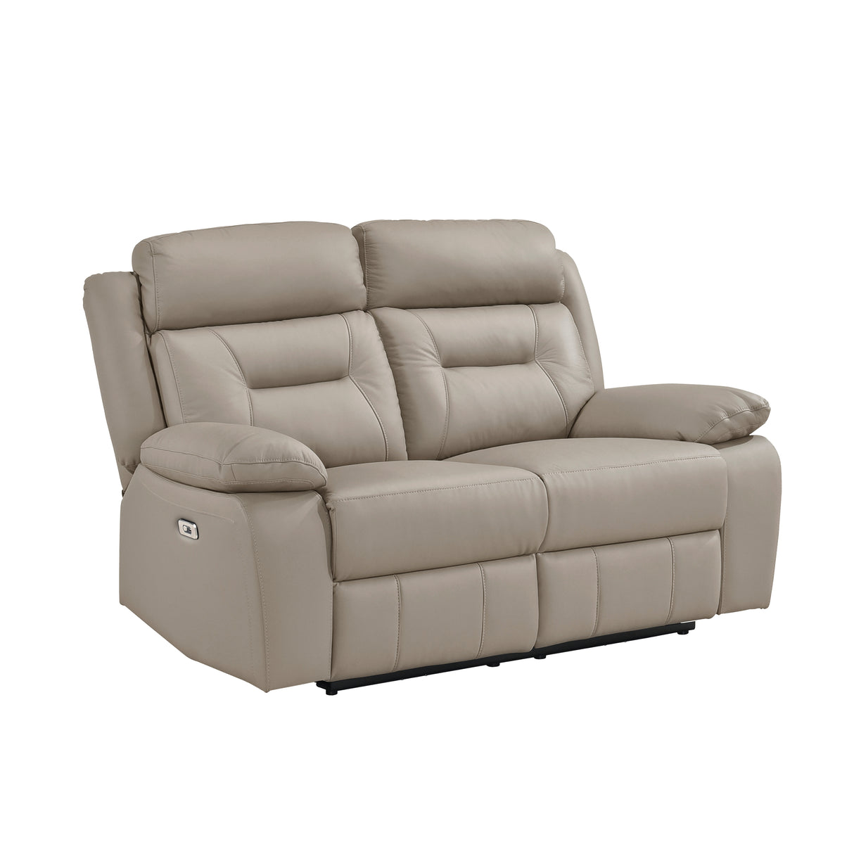 Laconia Latte Leather Power Double Reclining Living Room Set from Homelegance - Luna Furniture