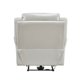 Laconia Silver Leather Power Reclining Chair from Homelegance - Luna Furniture