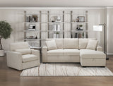 Pompano Beige Boucle Swivel Chair from Homelegance - Luna Furniture