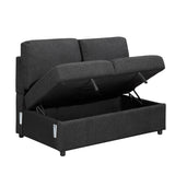 9630BK*3LC2R (3)SECTIONAL WITH LEFT CHAISE, PULL-OUT BED, HIDDEN STORAGES AND SHELVES, CHARGING PORTS from Homelegance - Luna Furniture