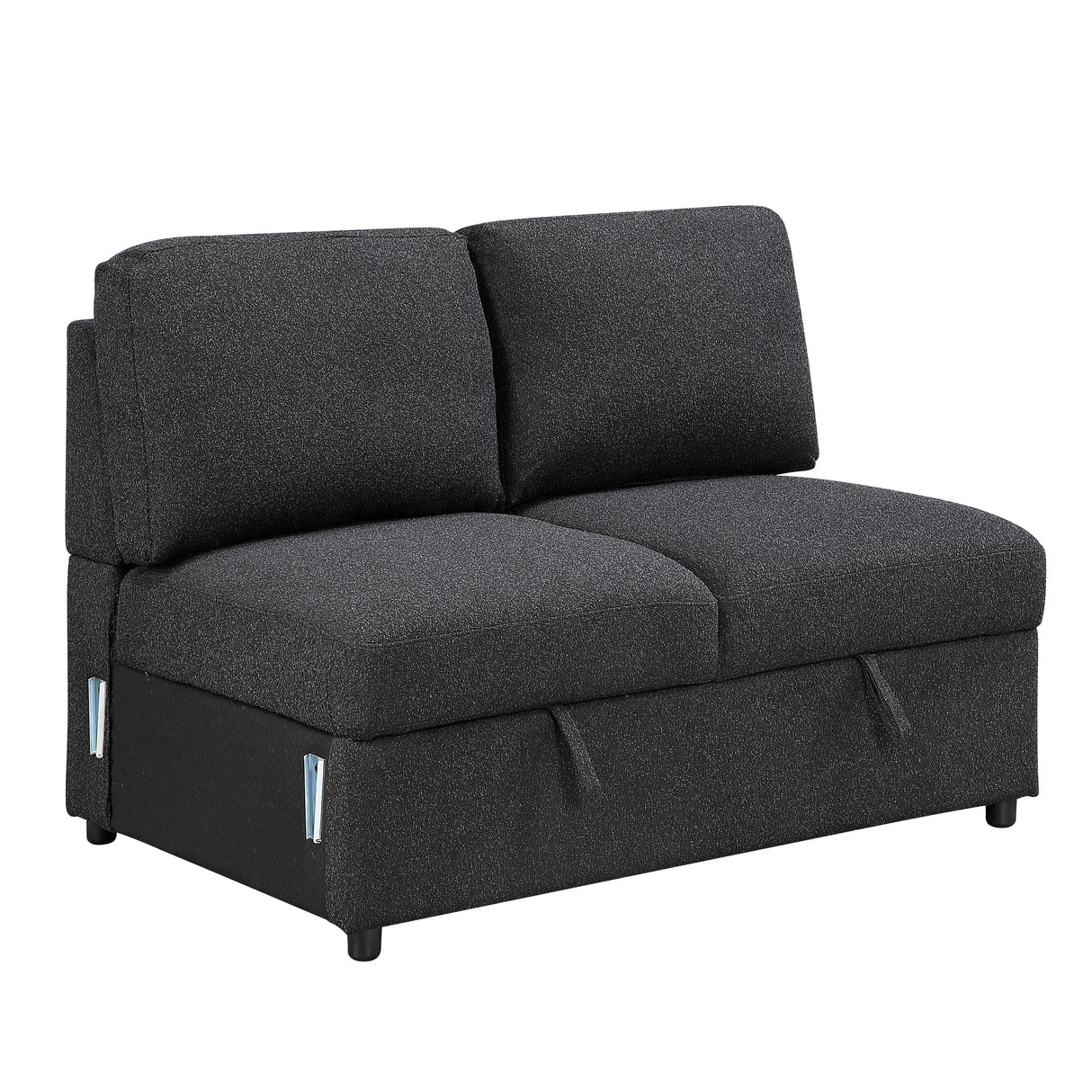 9630BK*3LC2R (3)SECTIONAL WITH LEFT CHAISE, PULL-OUT BED, HIDDEN STORAGES AND SHELVES, CHARGING PORTS from Homelegance - Luna Furniture