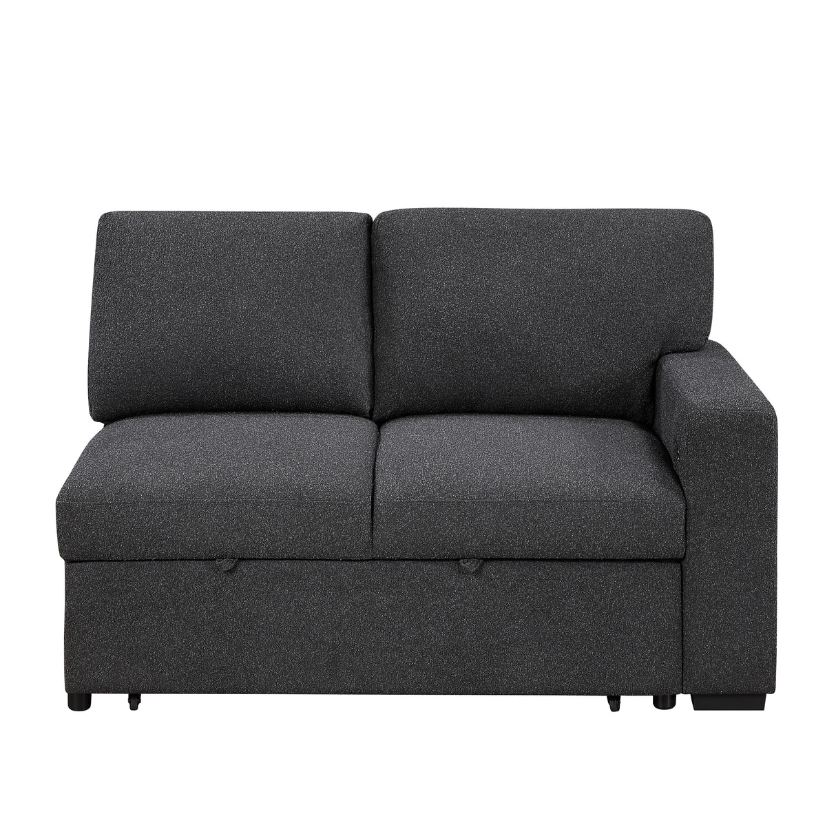 9630BK*3LC2R (3)SECTIONAL WITH LEFT CHAISE, PULL-OUT BED, HIDDEN STORAGES AND SHELVES, CHARGING PORTS from Homelegance - Luna Furniture