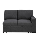 9630BK*3LC2R (3)SECTIONAL WITH LEFT CHAISE, PULL-OUT BED, HIDDEN STORAGES AND SHELVES, CHARGING PORTS from Homelegance - Luna Furniture