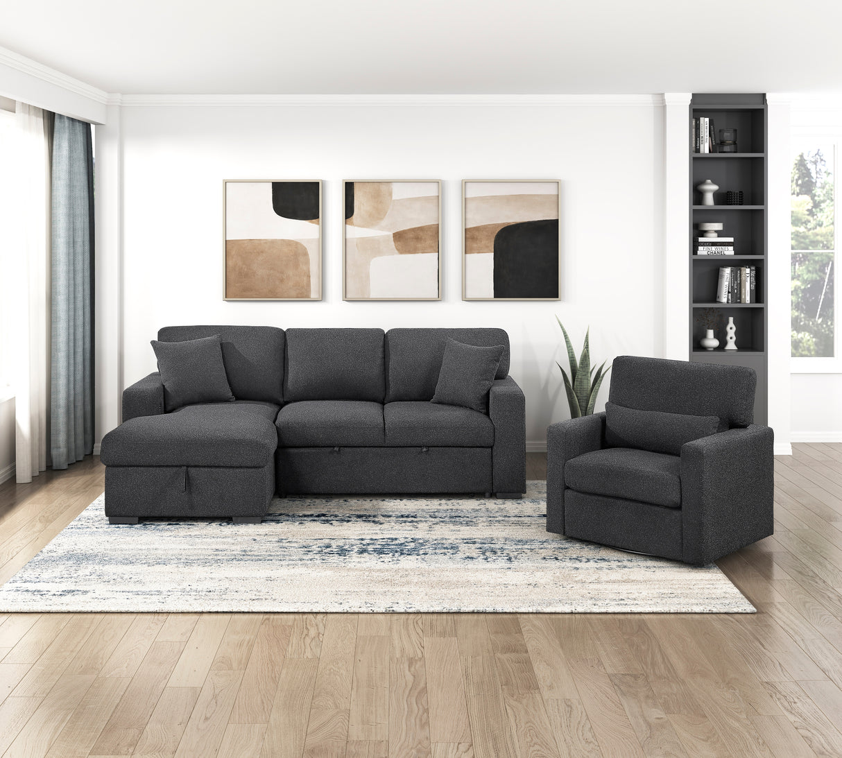 9630BK-1SW SWIVEL CHAIR from Homelegance - Luna Furniture