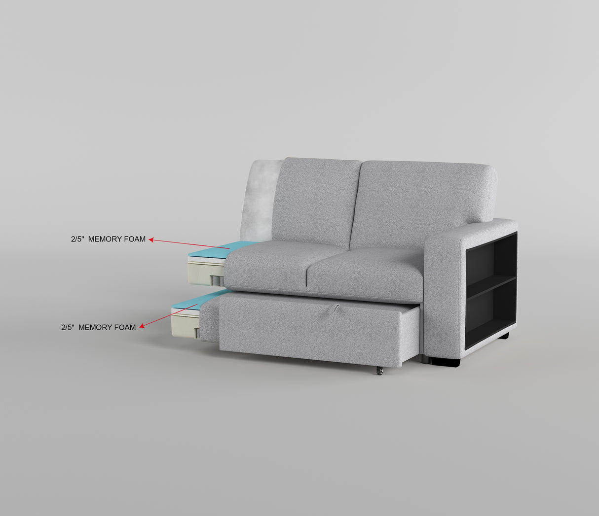 Pompano Gray Swivel Chair from Homelegance - Luna Furniture