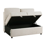 9630BE*32LRC (3)Sectional with Right Chaise, Pull-out Bed and Hidden Storages, Charging Ports from Homelegance - Luna Furniture