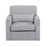Pompano Gray Swivel Chair from Homelegance - Luna Furniture