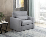 Pompano Gray Swivel Chair from Homelegance - Luna Furniture