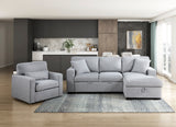 Pompano Gray Swivel Chair from Homelegance - Luna Furniture