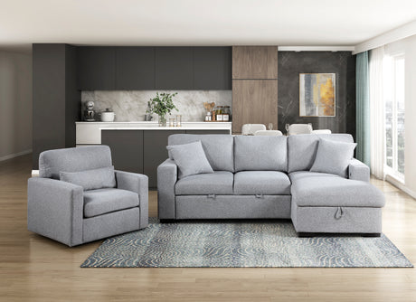 Pompano Gray Swivel Chair from Homelegance - Luna Furniture