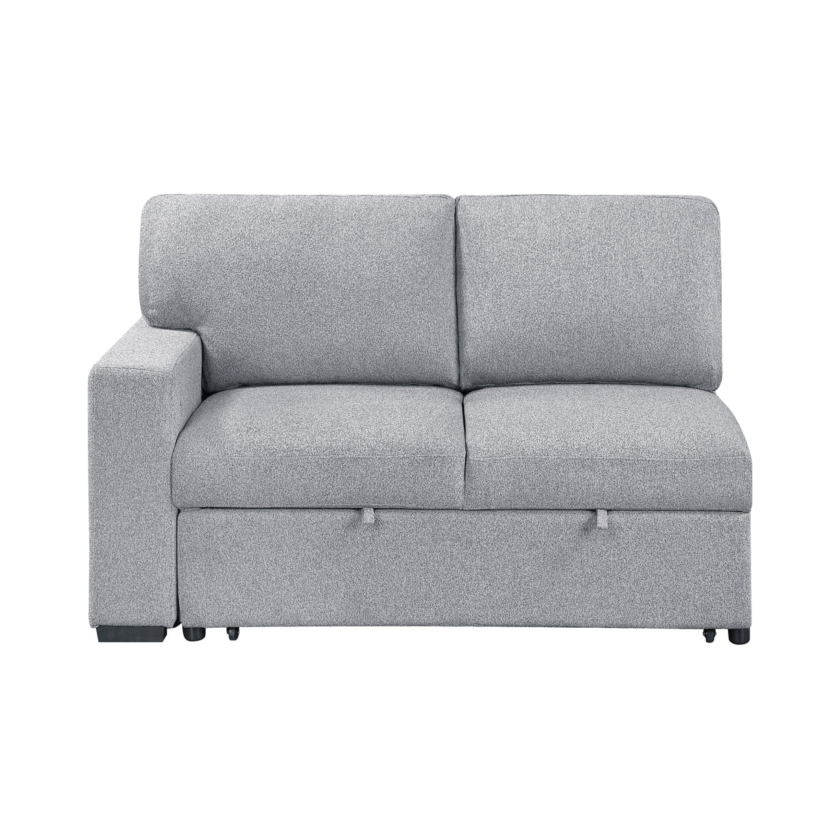 Pompano Gray 2-Piece Left-Side Sleeper Section from Homelegance - Luna Furniture