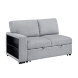 Pompano Gray 2-Piece Left-Side Sleeper Section from Homelegance - Luna Furniture