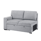 Pompano Gray 2-Piece Left-Side Sleeper Section from Homelegance - Luna Furniture