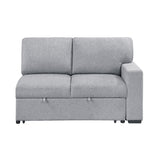 Pompano Gray 2-Piece Right-Side Sleeper Section from Homelegance - Luna Furniture
