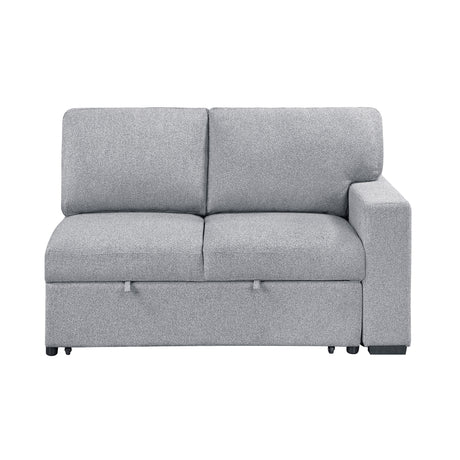 Pompano Gray 2-Piece Right-Side Sleeper Section from Homelegance - Luna Furniture