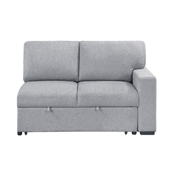 Pompano Gray 2-Piece Right-Side Sleeper Section