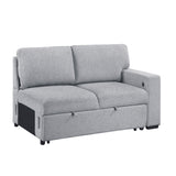Pompano Gray 2-Piece Right-Side Sleeper Section from Homelegance - Luna Furniture