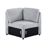 Pompano Gray Corner Seat from Homelegance - Luna Furniture