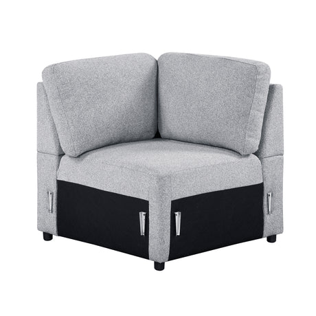 Pompano Gray Corner Seat from Homelegance - Luna Furniture