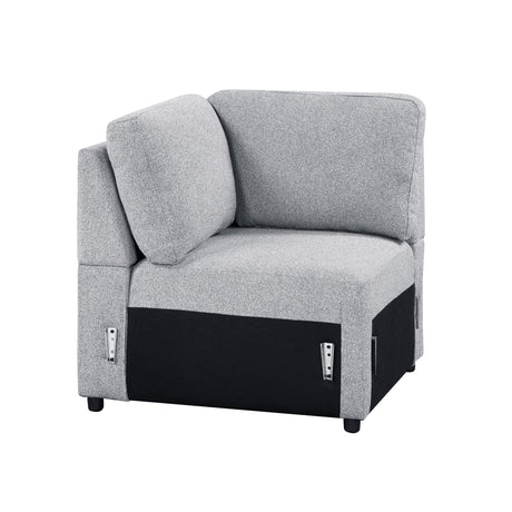 Pompano Gray Corner Seat from Homelegance - Luna Furniture