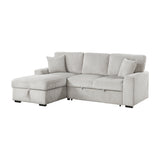 Marsh Gray 2-Piece Sectional with Right Chaise from Homelegance - Luna Furniture