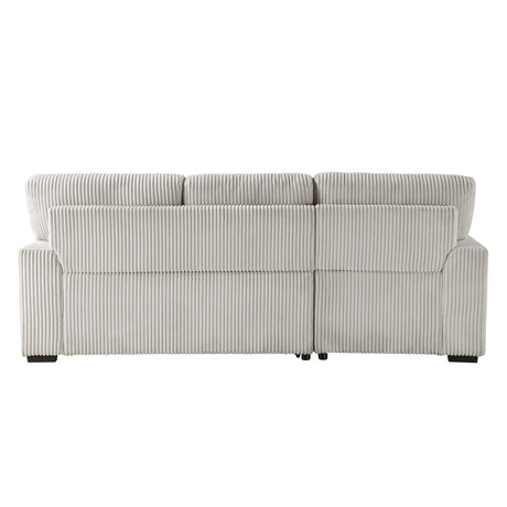 Marsh Gray 2-Piece Sectional with Right Chaise from Homelegance - Luna Furniture
