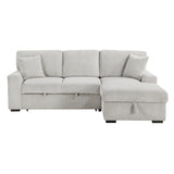 Marsh Gray 2-Piece Sectional with Right Chaise from Homelegance - Luna Furniture