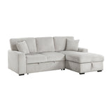 Marsh Gray 2-Piece Sectional with Right Chaise from Homelegance - Luna Furniture