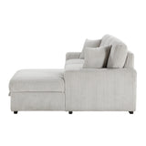 Marsh Gray 2-Piece Sectional with Right Chaise from Homelegance - Luna Furniture
