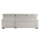 Marsh Gray 2-Piece Sectional with Right Chaise from Homelegance - Luna Furniture