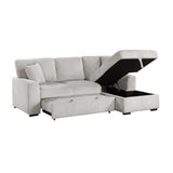 Marsh Gray 2-Piece Sectional with Right Chaise from Homelegance - Luna Furniture