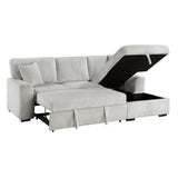 Marsh Gray 2-Piece Sectional with Right Chaise from Homelegance - Luna Furniture