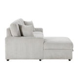 Marsh Gray 2-Piece Sectional with Left Chaise from Homelegance - Luna Furniture