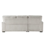 Marsh Gray 2-Piece Sectional with Left Chaise from Homelegance - Luna Furniture