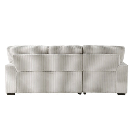 Marsh Gray 2-Piece Sectional with Left Chaise from Homelegance - Luna Furniture