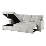 Marsh Gray 2-Piece Sectional with Left Chaise from Homelegance - Luna Furniture
