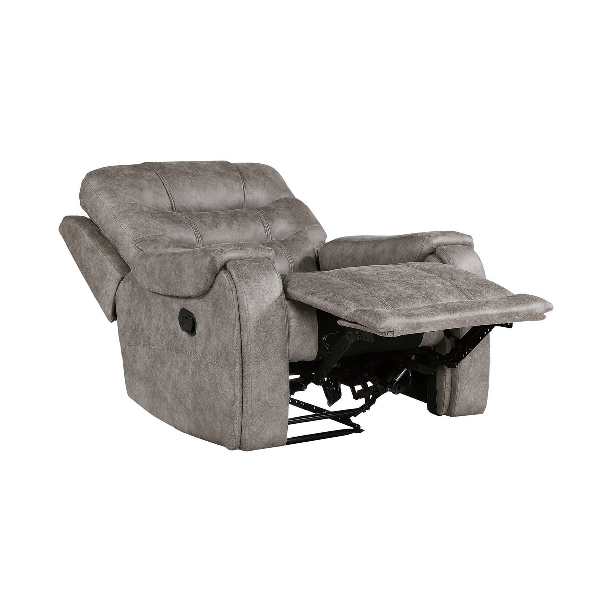 Oberon Grayish Brown Double Reclining Living Room Set from Homelegance - Luna Furniture