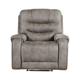 Oberon Grayish Brown Double Reclining Living Room Set from Homelegance - Luna Furniture