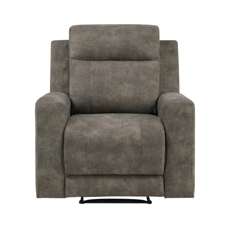 Muncie Brown Reclining Chair from Homelegance - Luna Furniture