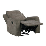 Muncie Brown Reclining Chair from Homelegance - Luna Furniture