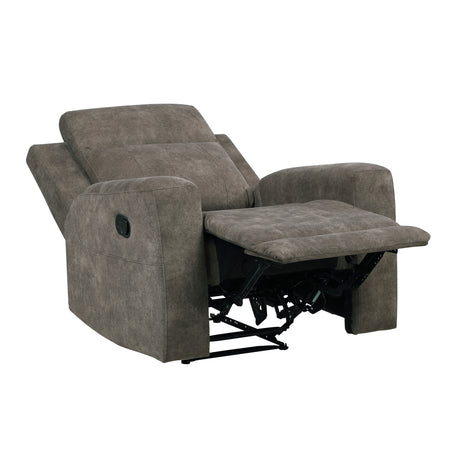 Muncie Brown Reclining Chair from Homelegance - Luna Furniture