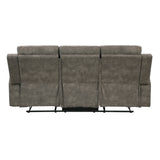 Muncie Brown Double Reclining Sofa from Homelegance - Luna Furniture