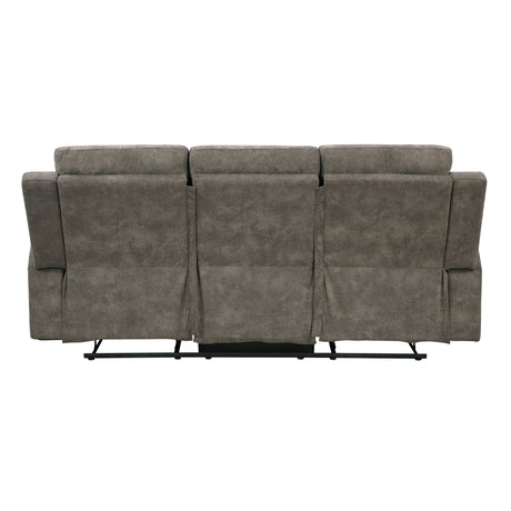 Muncie Brown Double Reclining Sofa from Homelegance - Luna Furniture